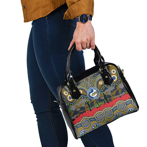 ANZAC Day Parramatta Eels Shoulder Handbag Military Memorial Aboriginal Indigenous Art