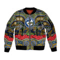 ANZAC Day Parramatta Eels Sleeve Zip Bomber Jacket Military Memorial Aboriginal Indigenous Art