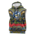 ANZAC Day Parramatta Eels Sleeveless Hoodie Military Memorial Aboriginal Indigenous Art