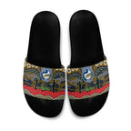 ANZAC Day Parramatta Eels Slide Sandals Military Memorial Aboriginal Indigenous Art