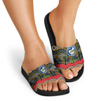 ANZAC Day Parramatta Eels Slide Sandals Military Memorial Aboriginal Indigenous Art