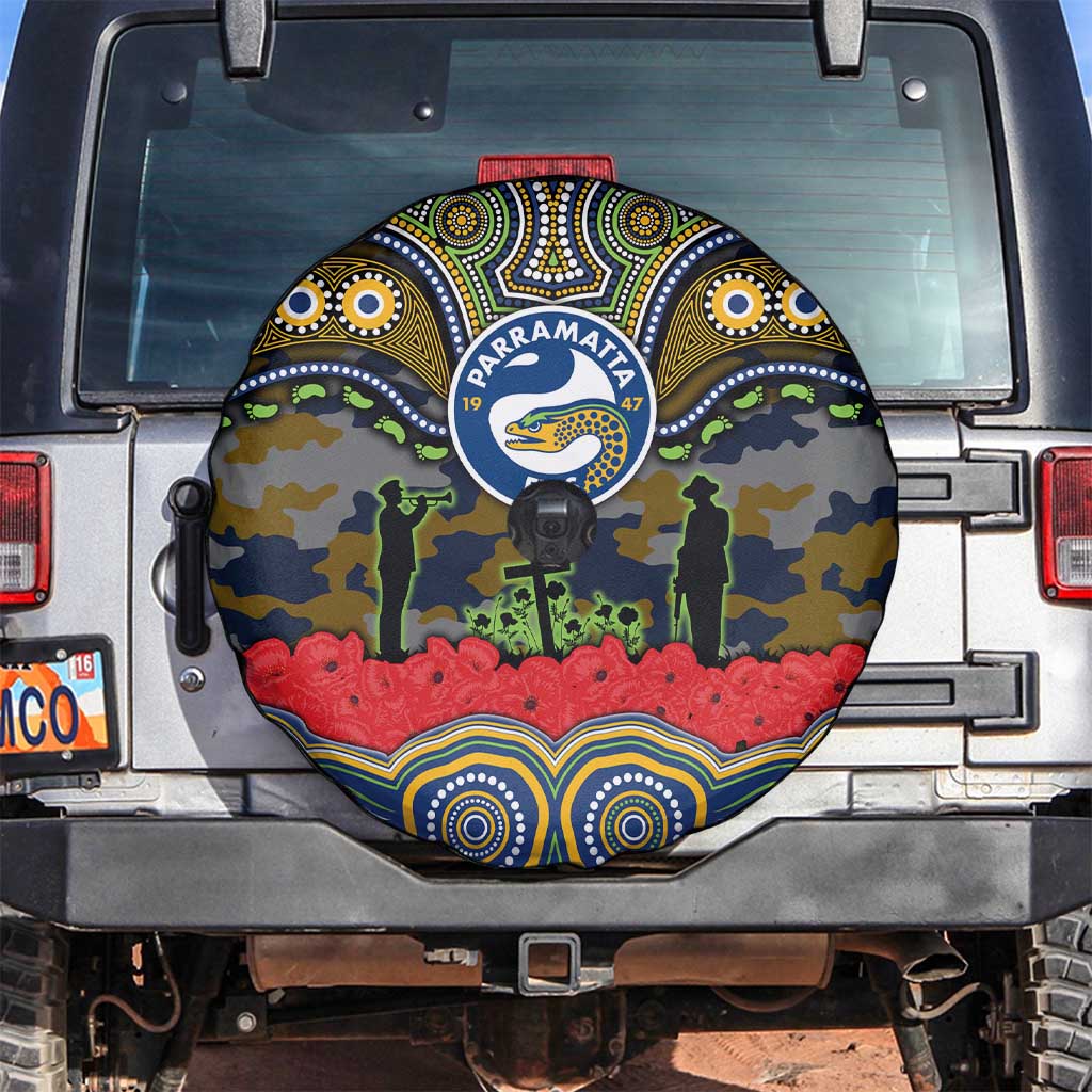 ANZAC Day Parramatta Eels Spare Tire Cover Military Memorial Aboriginal Indigenous Art