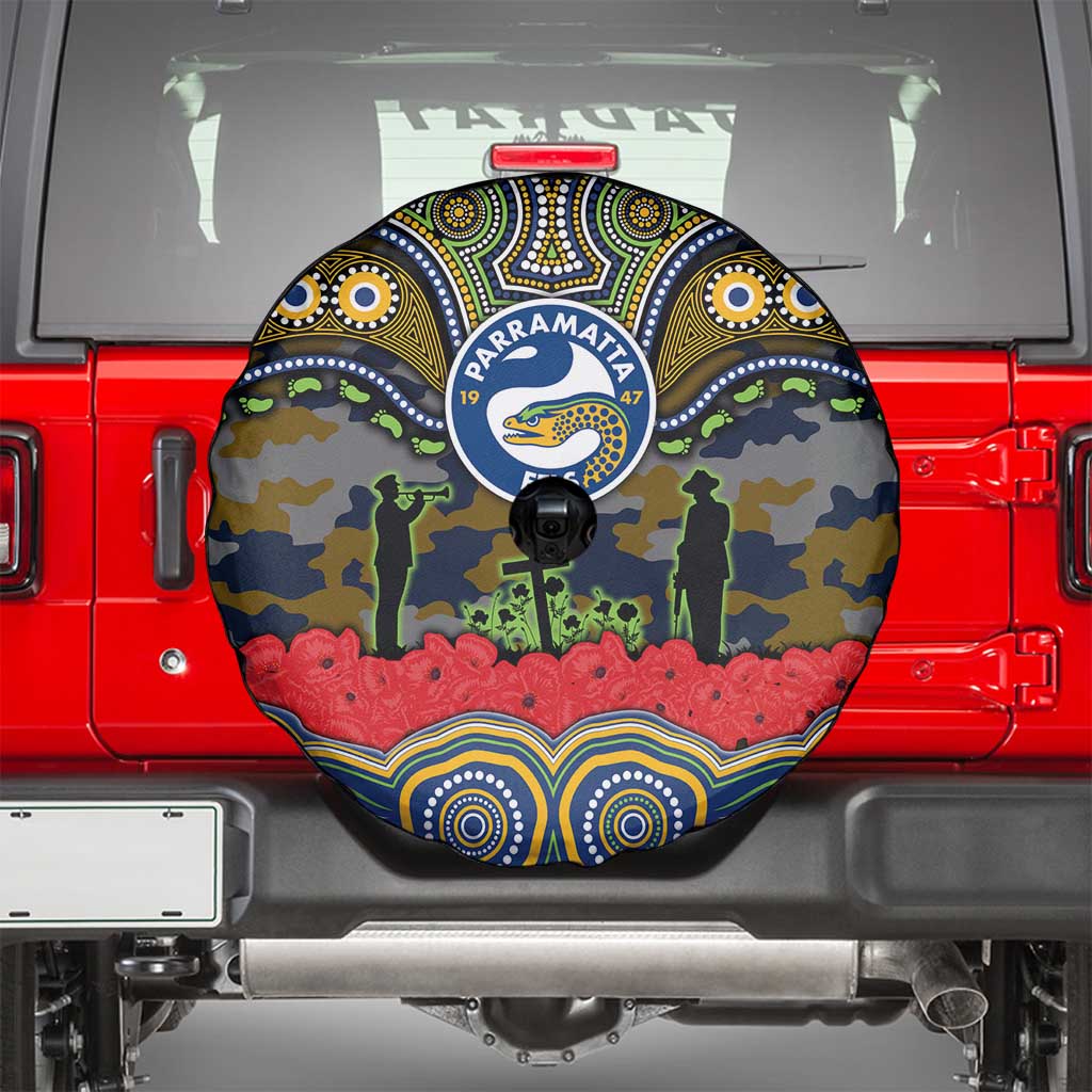 ANZAC Day Parramatta Eels Spare Tire Cover Military Memorial Aboriginal Indigenous Art
