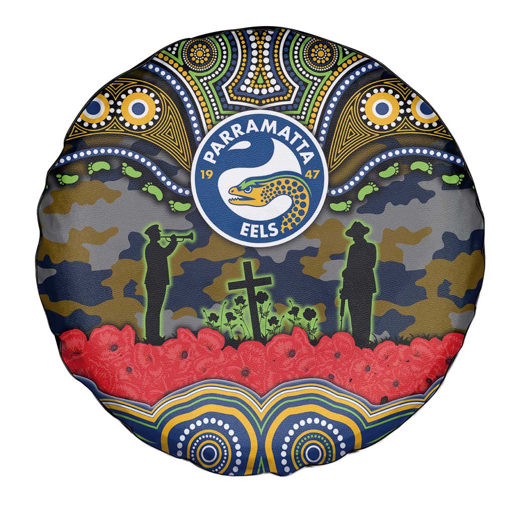 ANZAC Day Parramatta Eels Spare Tire Cover Military Memorial Aboriginal Indigenous Art