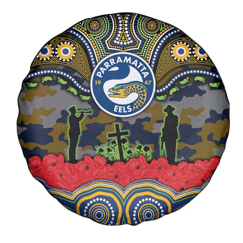 ANZAC Day Parramatta Eels Spare Tire Cover Military Memorial Aboriginal Indigenous Art