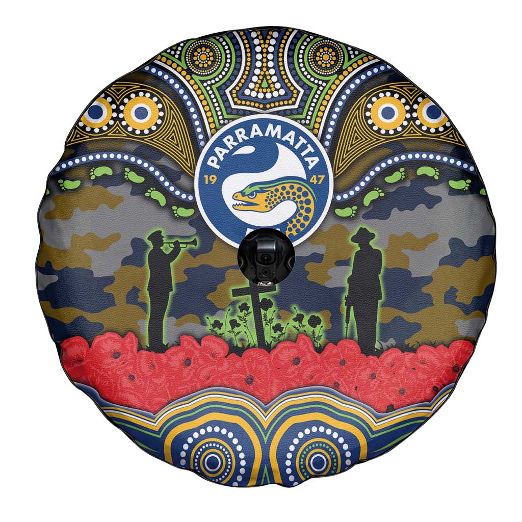 ANZAC Day Parramatta Eels Spare Tire Cover Military Memorial Aboriginal Indigenous Art