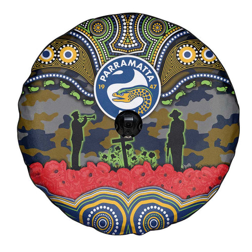 ANZAC Day Parramatta Eels Spare Tire Cover Military Memorial Aboriginal Indigenous Art
