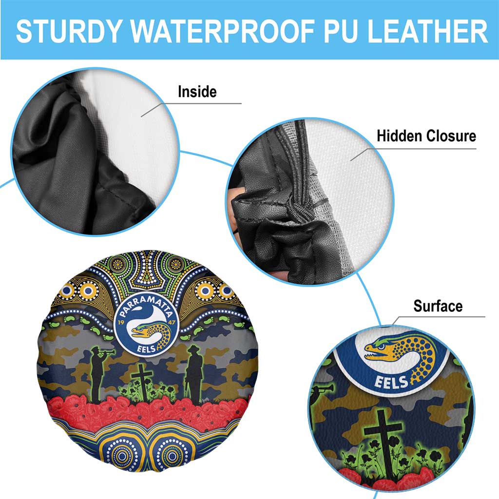 ANZAC Day Parramatta Eels Spare Tire Cover Military Memorial Aboriginal Indigenous Art
