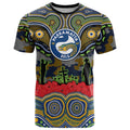 ANZAC Day Parramatta Eels T Shirt Military Memorial Aboriginal Indigenous Art