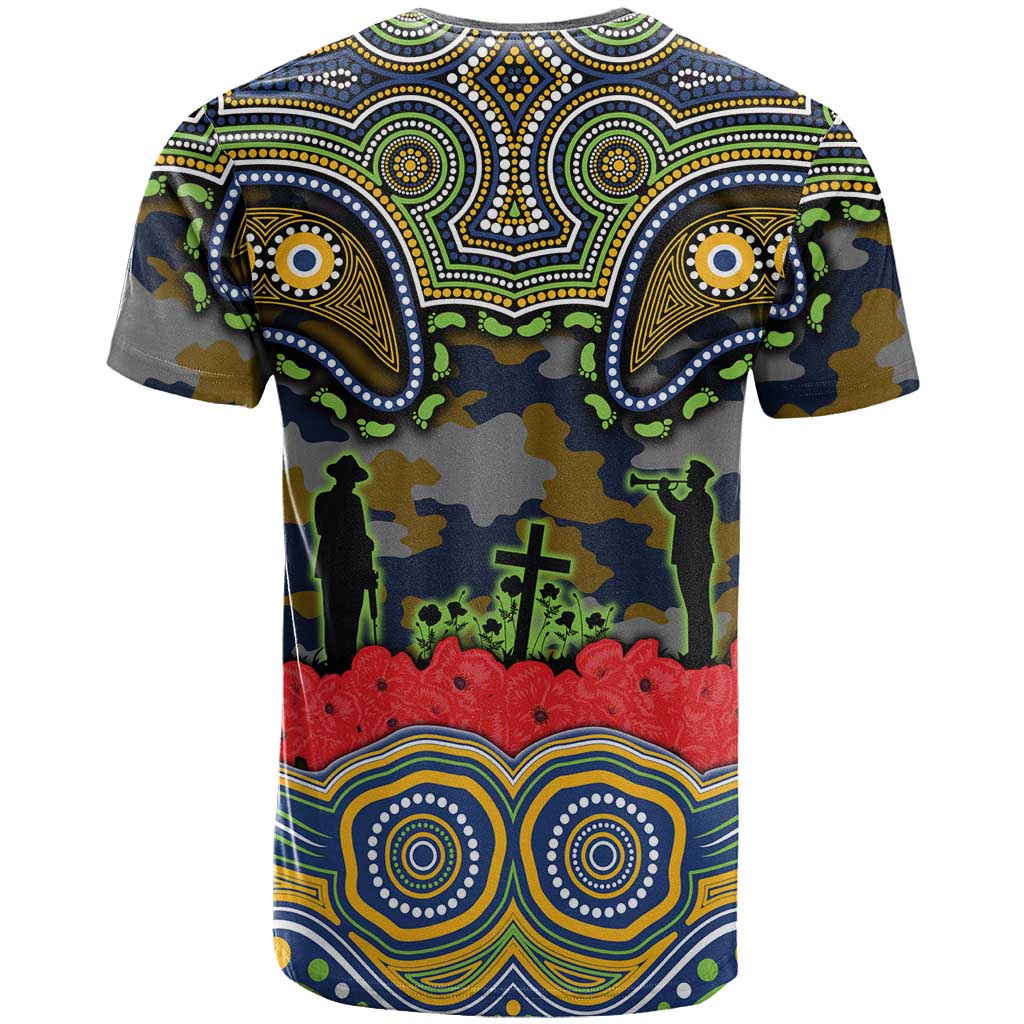 ANZAC Day Parramatta Eels T Shirt Military Memorial Aboriginal Indigenous Art