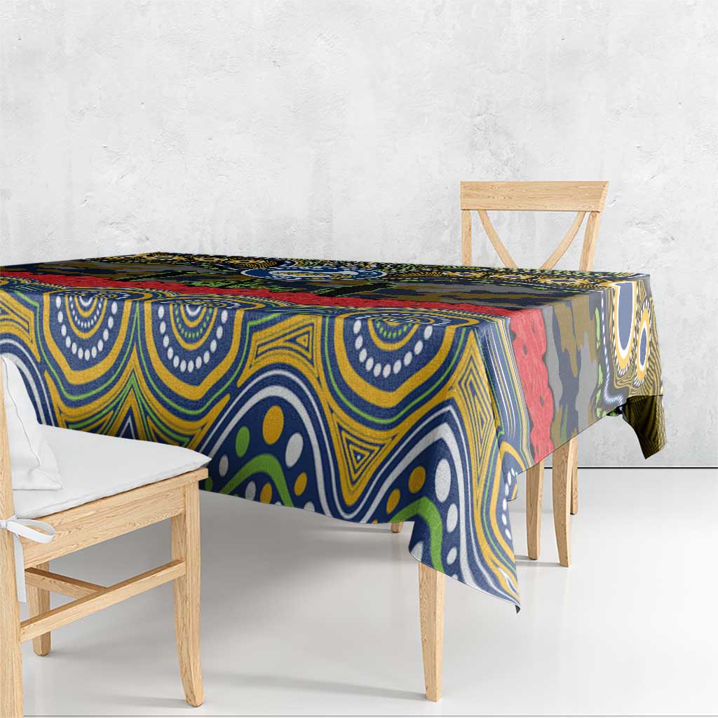 ANZAC Day Parramatta Eels Tablecloth Military Memorial Aboriginal Indigenous Art