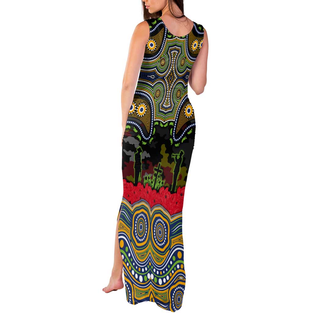 ANZAC Day Parramatta Eels Tank Maxi Dress Military Memorial Aboriginal Indigenous Art