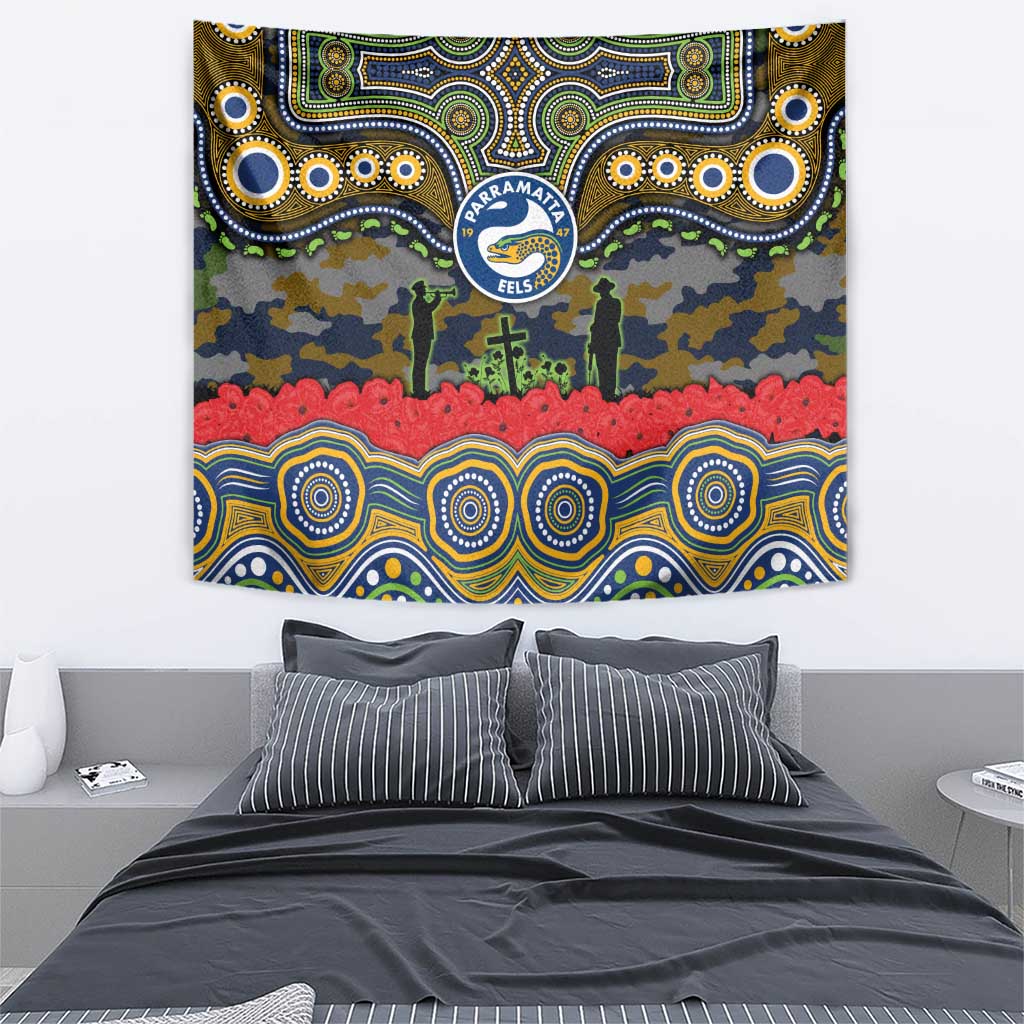 ANZAC Day Parramatta Eels Tapestry Military Memorial Aboriginal Indigenous Art