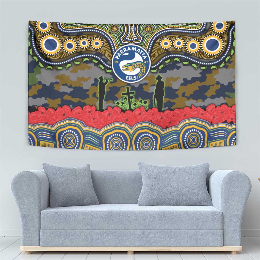 ANZAC Day Parramatta Eels Tapestry Military Memorial Aboriginal Indigenous Art