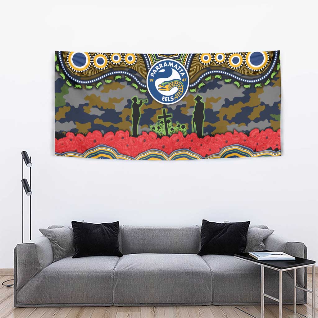 ANZAC Day Parramatta Eels Tapestry Military Memorial Aboriginal Indigenous Art
