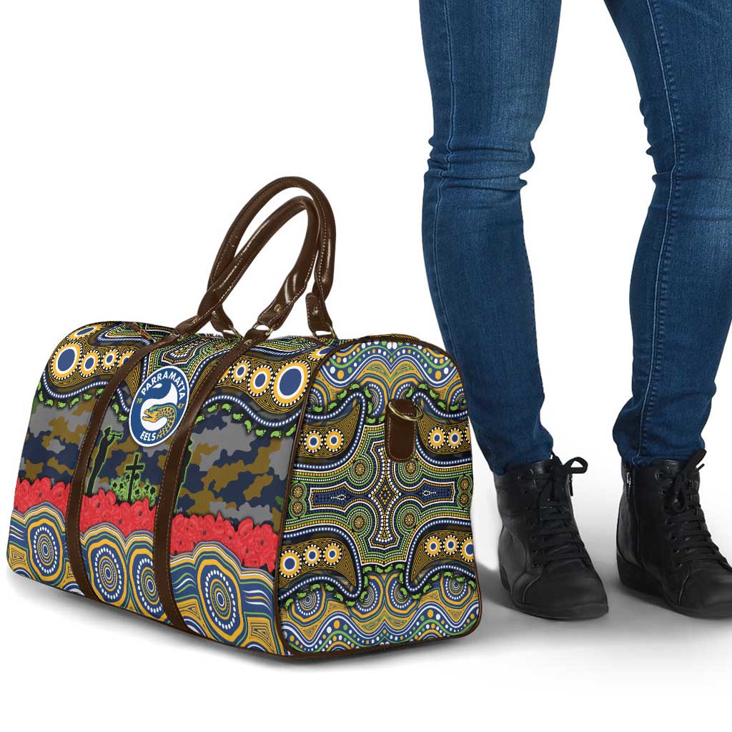 ANZAC Day Parramatta Eels Travel Bag Military Memorial Aboriginal Indigenous Art
