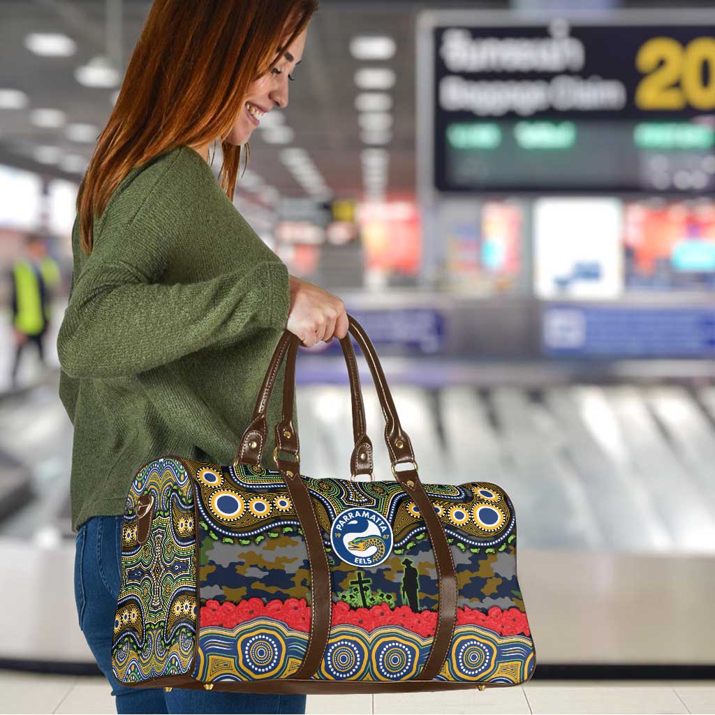 ANZAC Day Parramatta Eels Travel Bag Military Memorial Aboriginal Indigenous Art