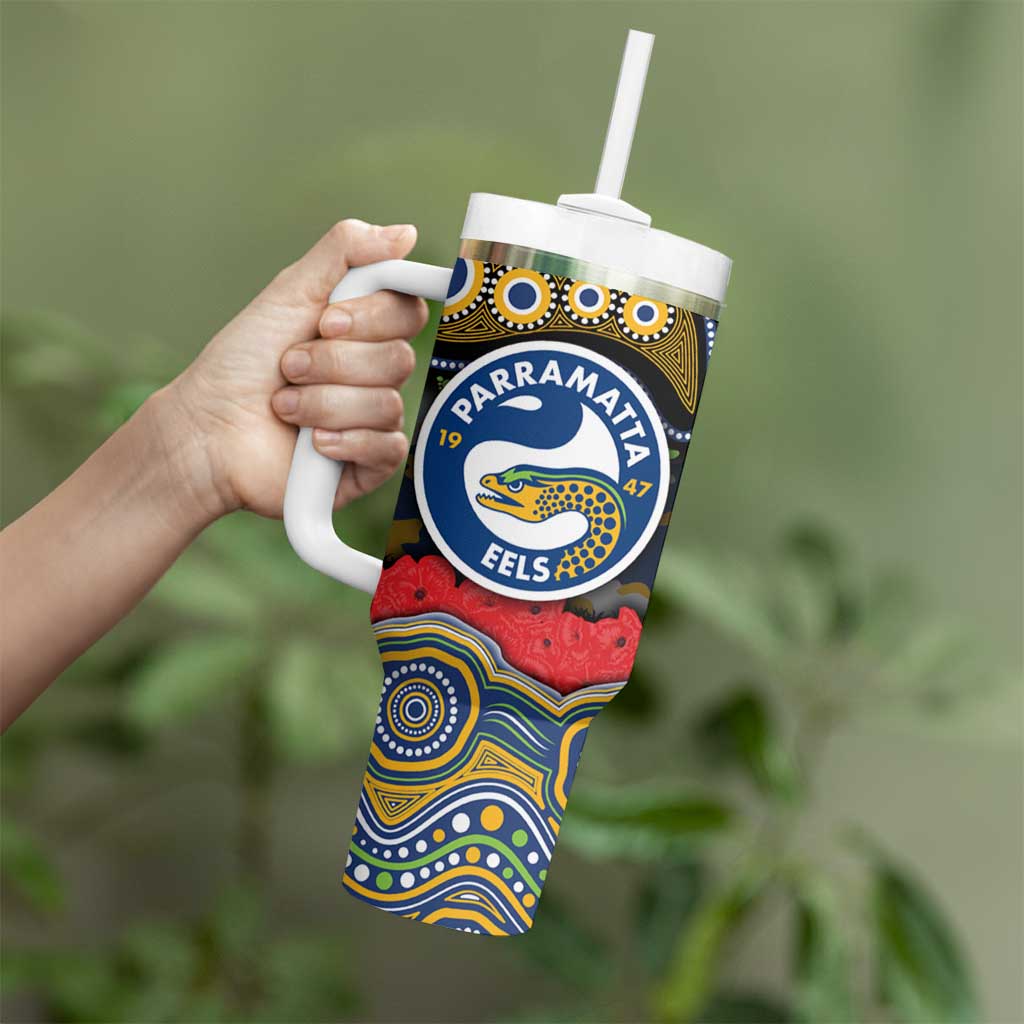 ANZAC Day Parramatta Eels Tumbler With Handle Military Memorial Aboriginal Indigenous Art