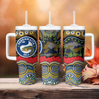 ANZAC Day Parramatta Eels Tumbler With Handle Military Memorial Aboriginal Indigenous Art