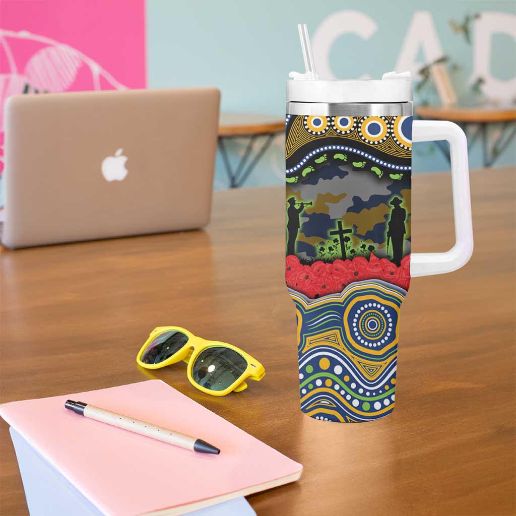 ANZAC Day Parramatta Eels Tumbler With Handle Military Memorial Aboriginal Indigenous Art