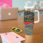 ANZAC Day Parramatta Eels Tumbler With Handle Military Memorial Aboriginal Indigenous Art