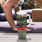 ANZAC Day Parramatta Eels Tumbler With Handle Military Memorial Aboriginal Indigenous Art