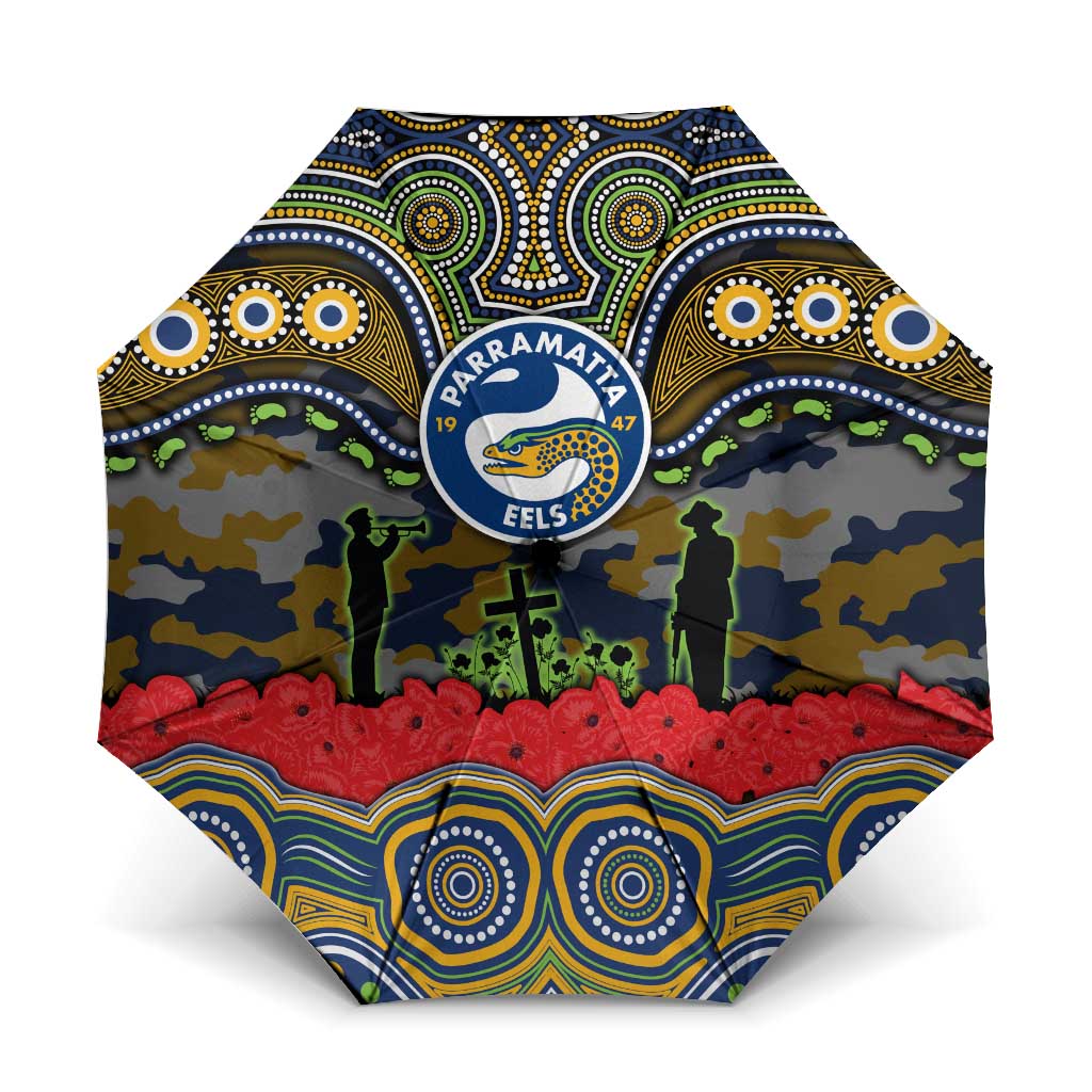 ANZAC Day Parramatta Eels Umbrella Military Memorial Aboriginal Indigenous Art