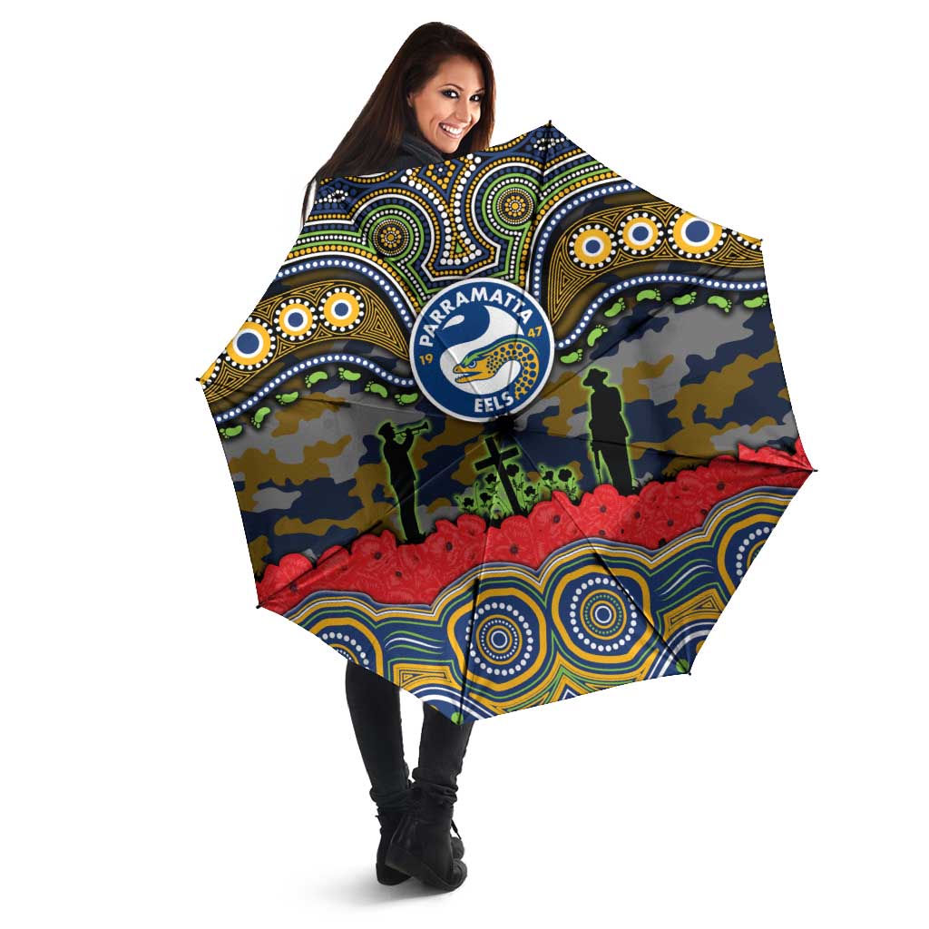 ANZAC Day Parramatta Eels Umbrella Military Memorial Aboriginal Indigenous Art
