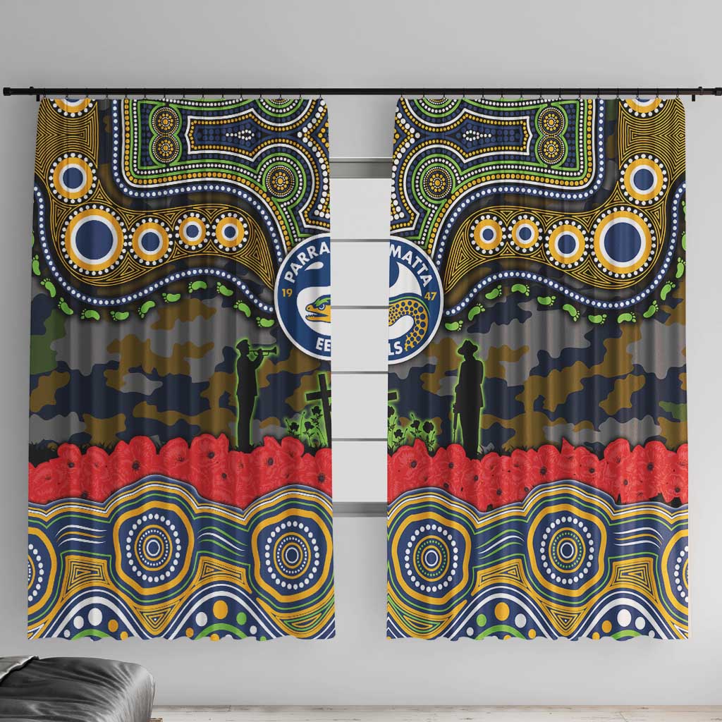 ANZAC Day Parramatta Eels Window Curtain Military Memorial Aboriginal Indigenous Art