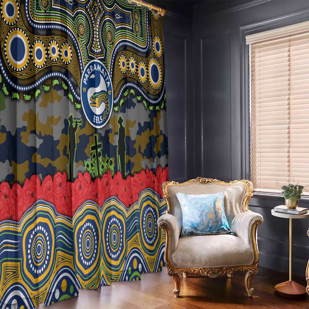 ANZAC Day Parramatta Eels Window Curtain Military Memorial Aboriginal Indigenous Art