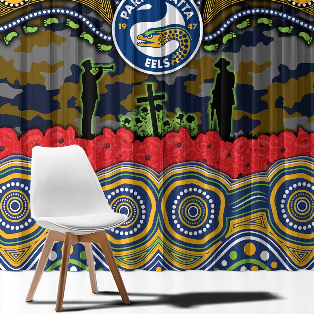 ANZAC Day Parramatta Eels Window Curtain Military Memorial Aboriginal Indigenous Art