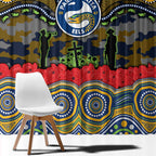 ANZAC Day Parramatta Eels Window Curtain Military Memorial Aboriginal Indigenous Art