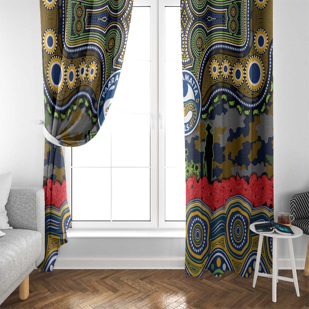 ANZAC Day Parramatta Eels Window Curtain Military Memorial Aboriginal Indigenous Art