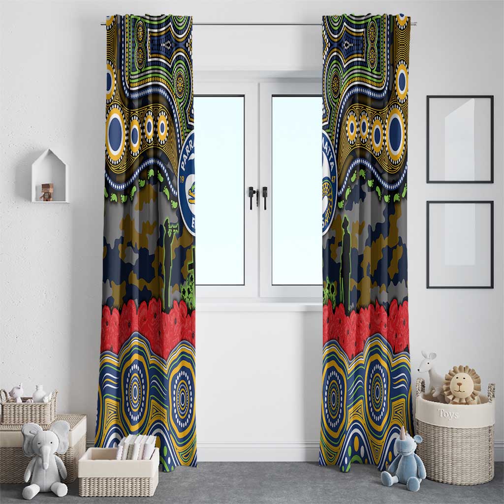 ANZAC Day Parramatta Eels Window Curtain Military Memorial Aboriginal Indigenous Art