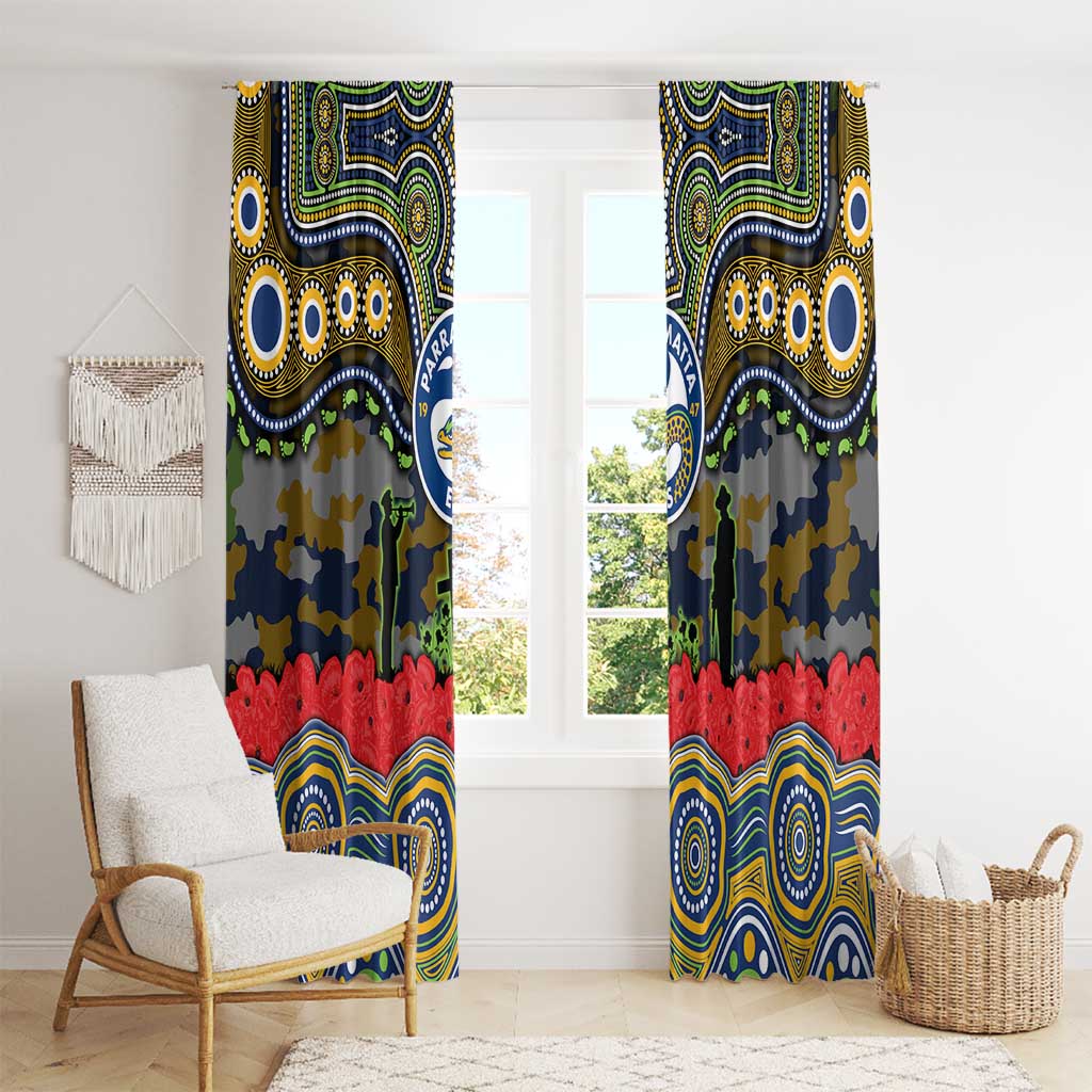 ANZAC Day Parramatta Eels Window Curtain Military Memorial Aboriginal Indigenous Art