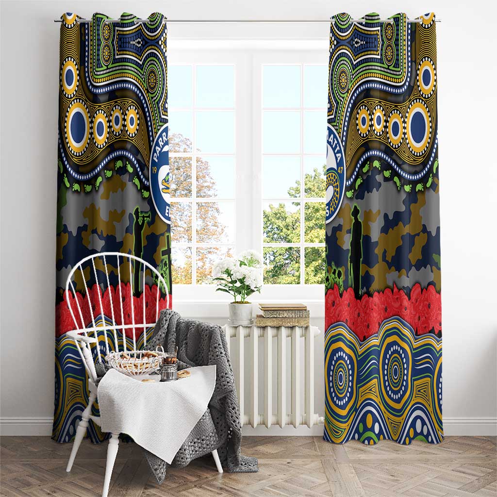 ANZAC Day Parramatta Eels Window Curtain Military Memorial Aboriginal Indigenous Art