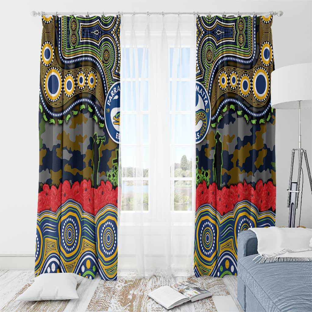 ANZAC Day Parramatta Eels Window Curtain Military Memorial Aboriginal Indigenous Art
