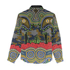 ANZAC Day Parramatta Eels Women Casual Shirt Military Memorial Aboriginal Indigenous Art