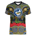 ANZAC Day Parramatta Eels Women V-Neck T-Shirt Military Memorial Aboriginal Indigenous Art
