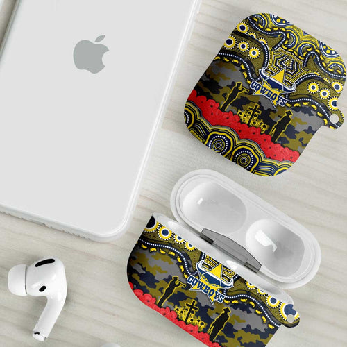 ANZAC Day North Queensland Cowboys AirPods Case Military Memorial Aboriginal Indigenous Art