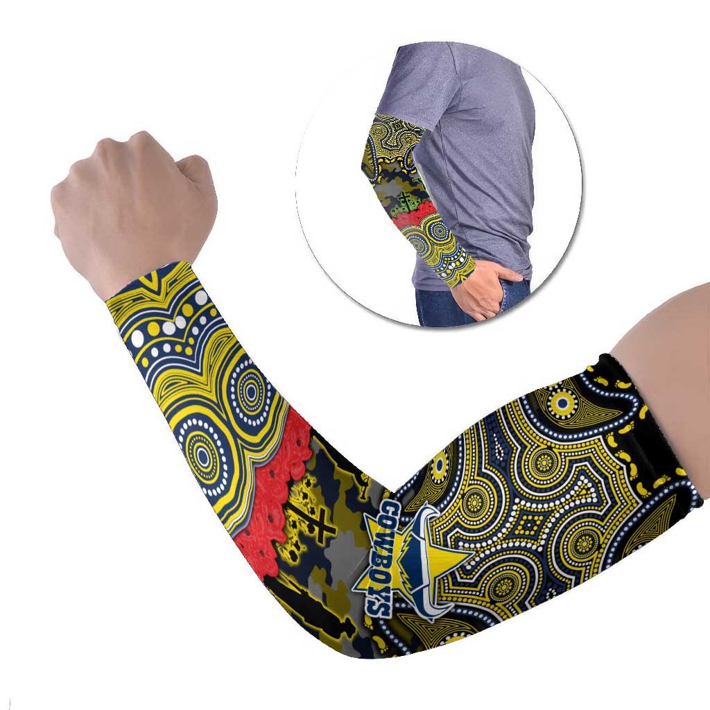 ANZAC Day North Queensland Cowboys Arm Sleeves Military Memorial Aboriginal Indigenous Art