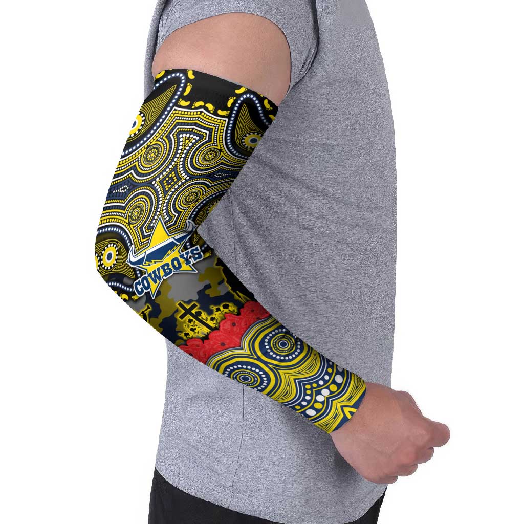 ANZAC Day North Queensland Cowboys Arm Sleeves Military Memorial Aboriginal Indigenous Art