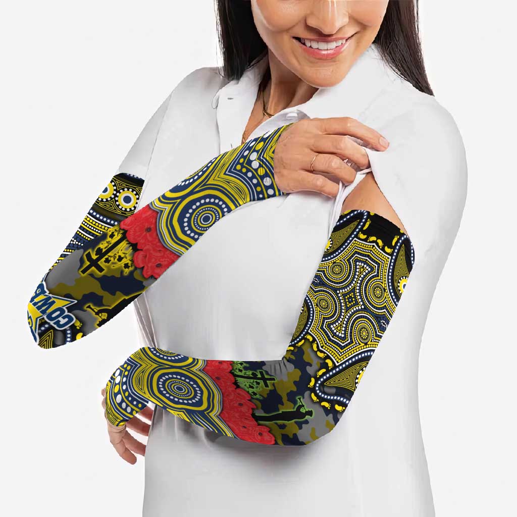 ANZAC Day North Queensland Cowboys Arm Sleeves Military Memorial Aboriginal Indigenous Art