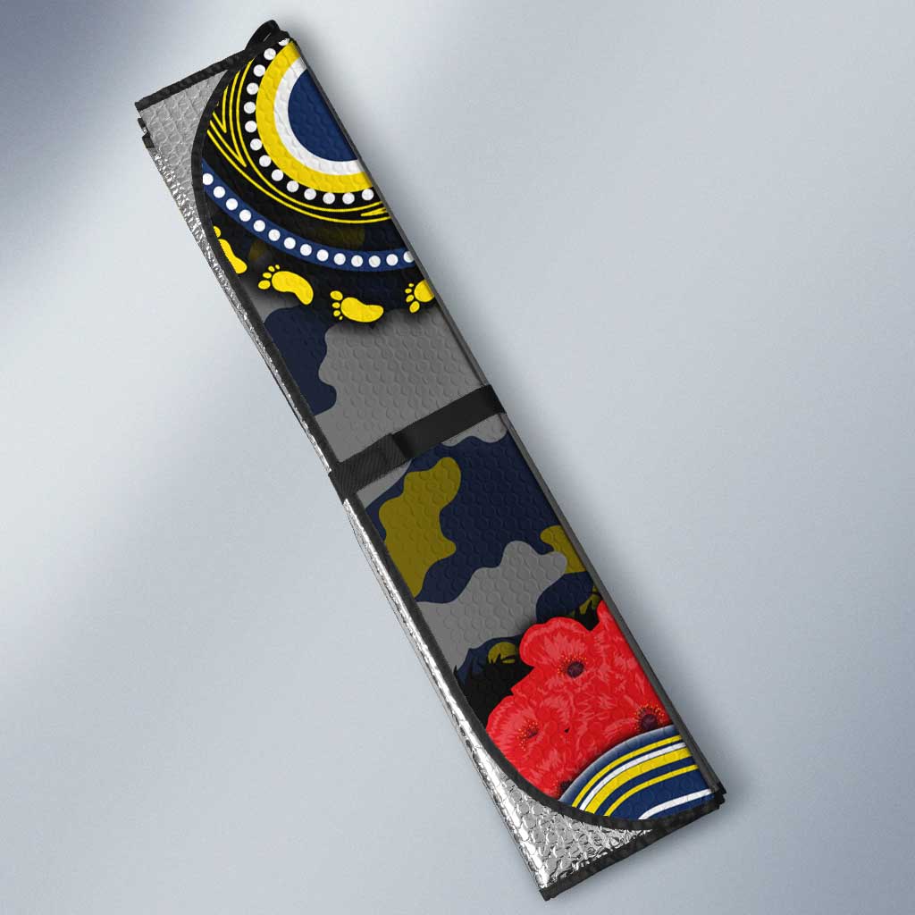 ANZAC Day North Queensland Cowboys Auto Sun Shade Military Memorial Aboriginal Indigenous Art