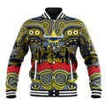 ANZAC Day North Queensland Cowboys Baseball Jacket Military Memorial Aboriginal Indigenous Art
