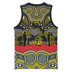 ANZAC Day North Queensland Cowboys Basketball Jersey Military Memorial Aboriginal Indigenous Art
