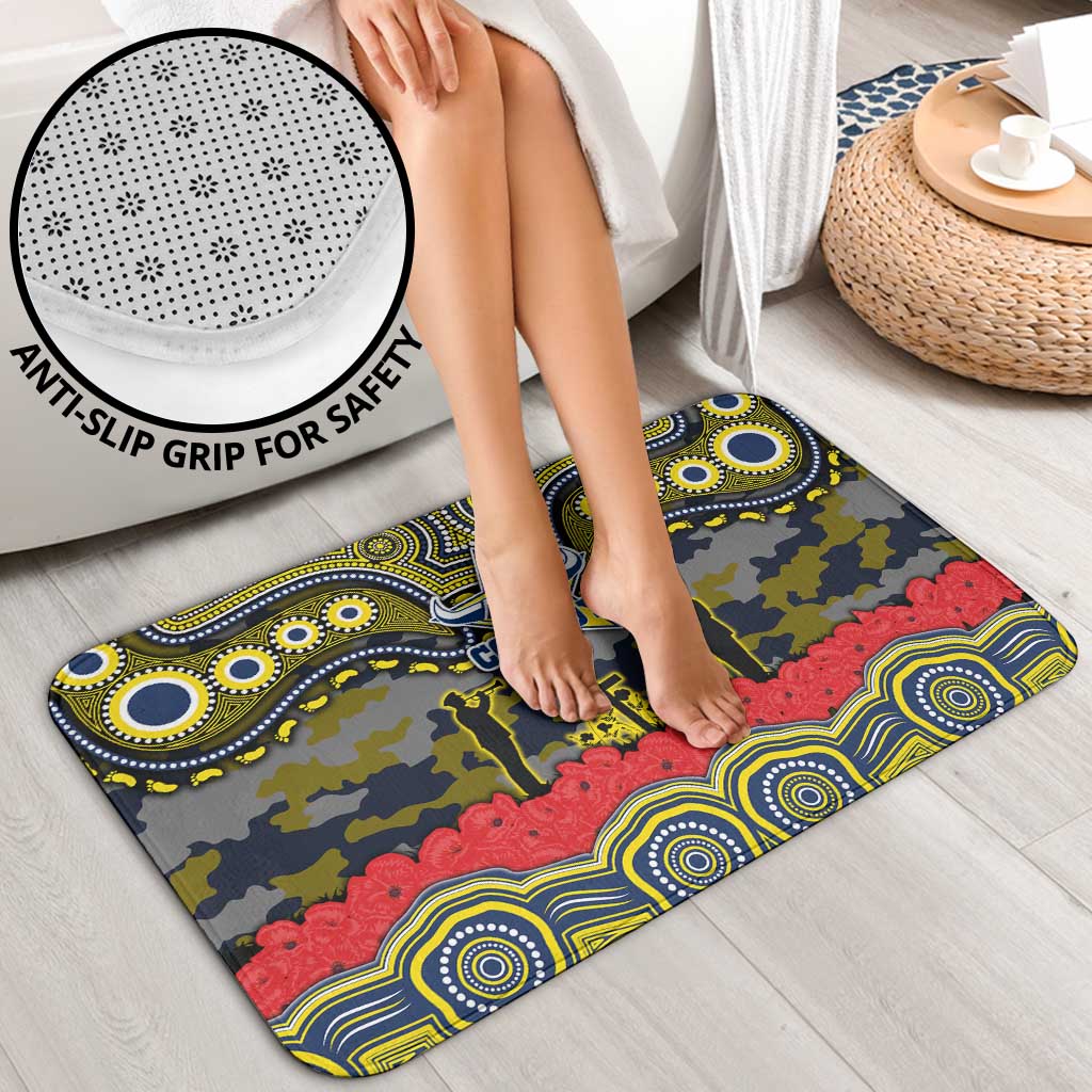 ANZAC Day North Queensland Cowboys Bathroom Set Military Memorial Aboriginal Indigenous Art