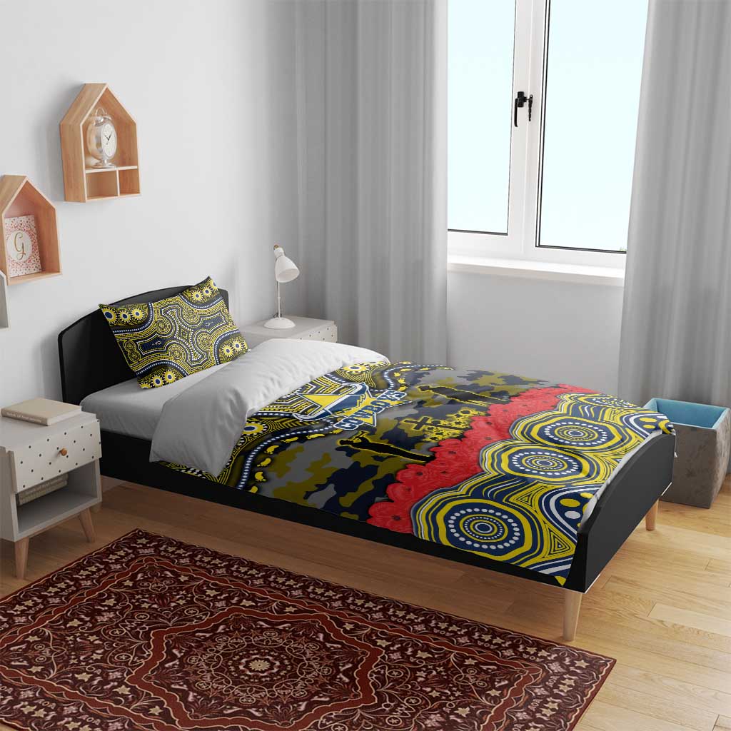 ANZAC Day North Queensland Cowboys Bedding Set Military Memorial Aboriginal Indigenous Art