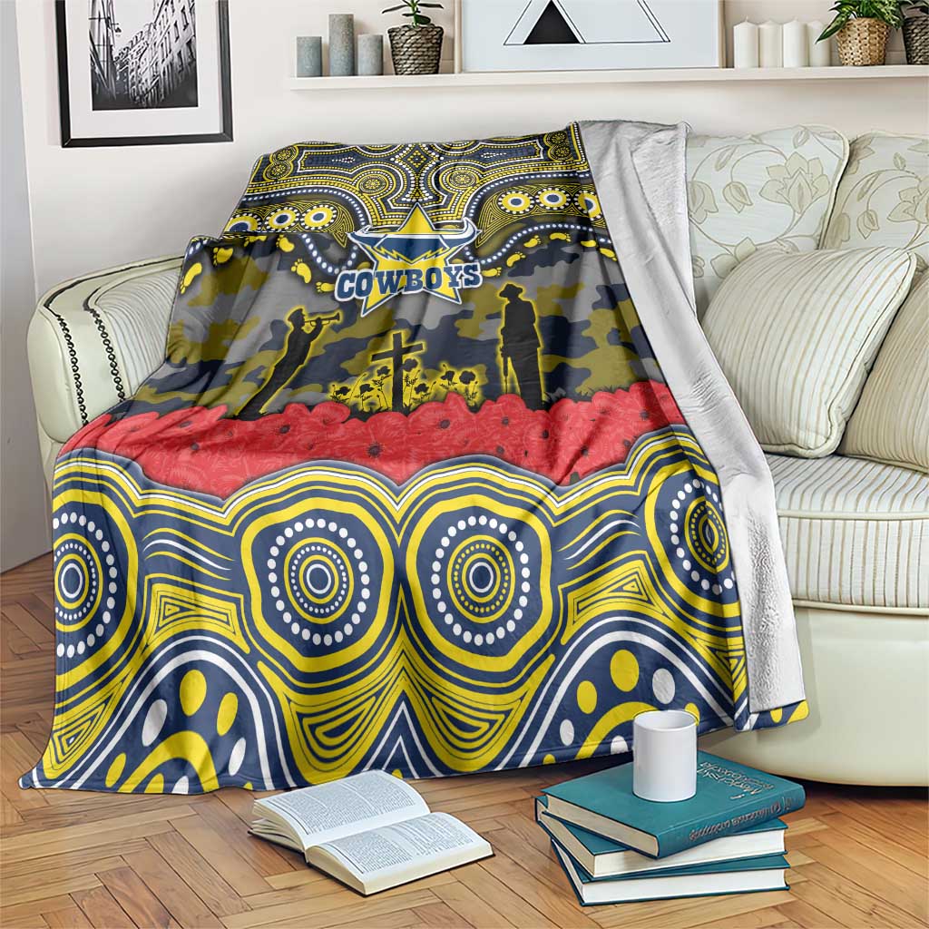ANZAC Day North Queensland Cowboys Blanket Military Memorial Aboriginal Indigenous Art