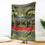 ANZAC Day North Queensland Cowboys Blanket Military Memorial Aboriginal Indigenous Art